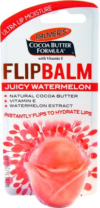 Flip Balm, Juicy Watermelon, 0.25 oz (7 g) by Palmers, 洗澡，美容，唇部護理，唇膏 HK 香港