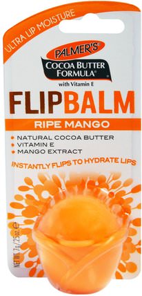 Flip Balm, Ripe Mango, 0.25 oz (7 g) by Palmers, 洗澡，美容，唇部護理，唇膏 HK 香港
