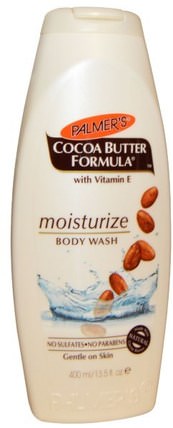 Moisturize Body Wash with Vitamin E, 13.5 fl oz (400 ml) by Palmers, 洗澡，美容，沐浴露 HK 香港