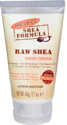 Shea Formula, Raw Shea Hand Cream, 2.1 oz (60 g) by Palmers, 洗澡，美容，潤膚露，乳木果油 HK 香港