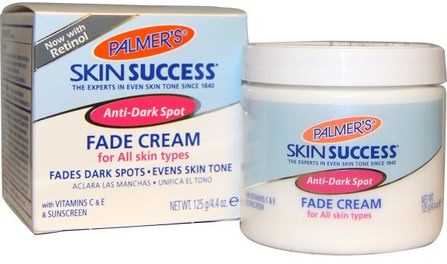 Skin Success, Anti-Dark Spot Fade Cream, For All Skin Types, 4.4 oz (125 g) by Palmers, 美容，面部護理，皮膚類型色素沉著，曬傷皮膚，美白面部護理 HK 香港