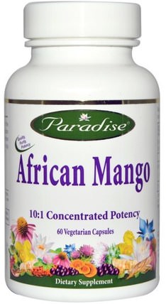African Mango, 60 Veggie Caps by Paradise Herbs, 減肥，飲食，irvingia gabonensis（非洲芒果） HK 香港