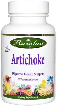 Artichoke, 60 Veggie Caps by Paradise Herbs, 健康，膽固醇支持，朝鮮薊，消化，胃 HK 香港