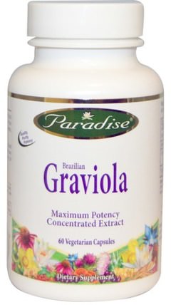 Brazilian Graviola, 60 Veggie Caps by Paradise Herbs, 健康，免疫支持，graviola HK 香港