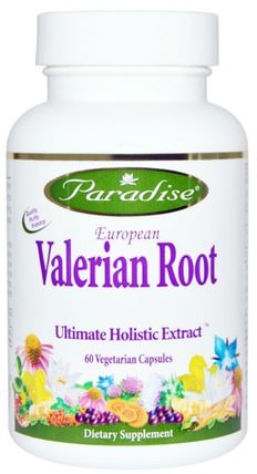 European Valerian Root, 60 Veggie Caps by Paradise Herbs, 補品，睡覺，纈草 HK 香港