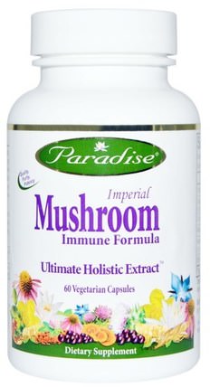 Imperial Mushroom, Immune Formula, 60 Veggie Caps by Paradise Herbs, 補品，藥用蘑菇，蘑菇混合組合，健康，免疫支持 HK 香港
