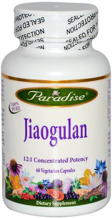 Jiaogulan, 60 Veggie Caps by Paradise Herbs, 健康，免疫支持，jiaogulan或gynostemma HK 香港