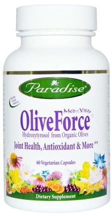 Med Vita, OliveForce, 60 Veggie Caps by Paradise Herbs, 草藥，橄欖提取物 HK 香港