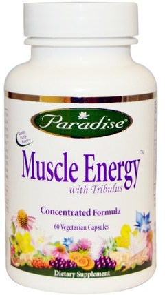 Muscle Energy with Tribulus, 60 Veggie Caps by Paradise Herbs, 健康，精力 HK 香港