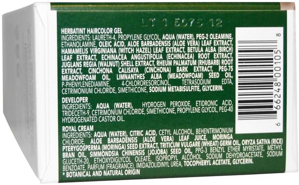 健康 - Herbatint, Permanent Herbal Haircolor Gel, 6N, Dark Blonde, 4.56 fl oz (135 ml)