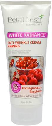 Anti-Wrinkle Cream, Firming, Pomegranate + Raspberry, 7 fl oz (200 ml) by Petal Fresh, 美容，面部護理，面霜，乳液，皺紋霜 HK 香港
