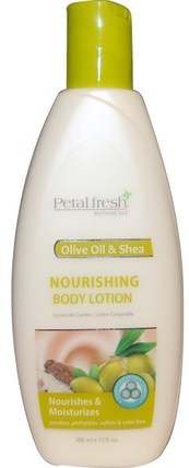 Nourishing Body Lotion, Olive Oil & Shea, 10 fl oz (300 ml) by Petal Fresh, 洗澡，美容，潤膚露 HK 香港