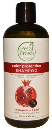 Pure, Shampoo, Color Protection, Pomegranate and Acai, 16 fl oz (475 ml) by Petal Fresh, 洗澡，美容，頭髮，頭皮，洗髮水，護髮素 HK 香港