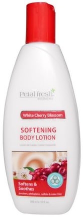 Softening Body Lotion, White Cherry Blossom, 10 fl oz (300 ml) by Petal Fresh, 洗澡，美容，潤膚露 HK 香港