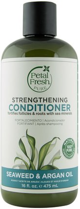 Strengthening Conditioner, Seaweed & Argan Oil, 16 fl oz (475 ml) by Petal Fresh, 洗澡，美容，頭髮，頭皮，洗髮水，護髮素 HK 香港
