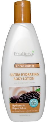 Ultra Hydrating Body Lotion, Cocoa Butter, 10 fl oz (300 ml) by Petal Fresh, 洗澡，美容，潤膚露 HK 香港