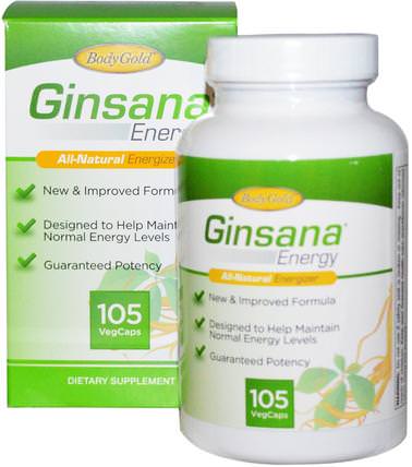 Ginsana Energy, 105 Veggie Caps by Pharmaton Natural Health, 健康，能量，感冒流感和病毒，人參三七 HK 香港