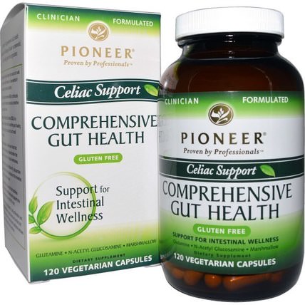 Comprehensive Gut Health, Celiac Support, 120 Veggie Caps by Pioneer Nutritional Formulas, 健康，消化，胃 HK 香港