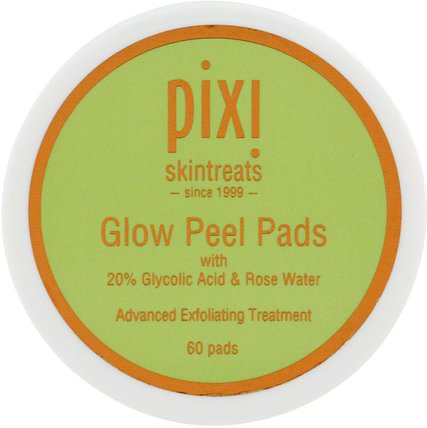 Glow Peel Pads, Advanced Exfoliating Treatment, 60 Pads by Pixi Beauty, 美容，面部護理，沐浴 HK 香港