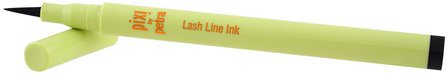 Lash Line Ink, Black Silk.034 fl oz (1 ml) by Pixi Beauty, 洗澡，美容，化妝，眼線 HK 香港