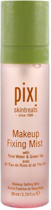 Makeup Fixing Mist, with Rose Water and Green Tea, 2.7 fl oz (80 ml) by Pixi Beauty, 洗澡，美容，化妝 HK 香港