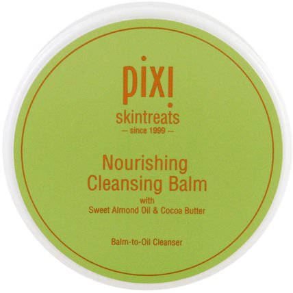 Nourishing Cleansing Balm, with Sweet Almond Oil & Cocoa Butter, 3.04 fl oz (90 ml) by Pixi Beauty, 美容，面部護理 HK 香港