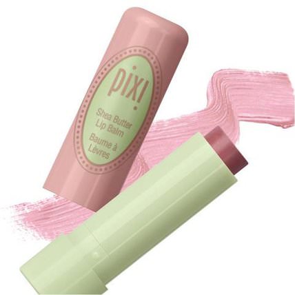 Shea Butter Lip Balm, Natural Rose, 0.141 oz (4 g) by Pixi Beauty, 洗澡，美容，唇部護理，唇膏 HK 香港