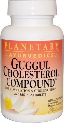Guggul Cholesterol Compound, 375 mg, 90 Tablets by Planetary Herbals, 健康，排毒，triphala，草藥，guggul HK 香港