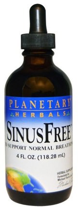 SinusFree, 4 fl oz (118.28 ml) by Planetary Herbals, 健康，鼻腔健康，辣根 HK 香港
