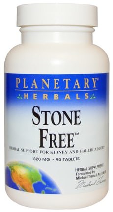 Stone Free, 820 mg, 90 Tablets by Planetary Herbals, 草藥，礫石根，棉花糖根 HK 香港