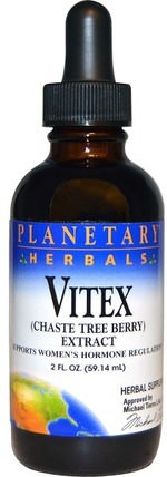 Vitex Extract, (Chaste Tree Berry), 2 fl oz (59.14 ml) by Planetary Herbals, 草藥，純潔的漿果 HK 香港