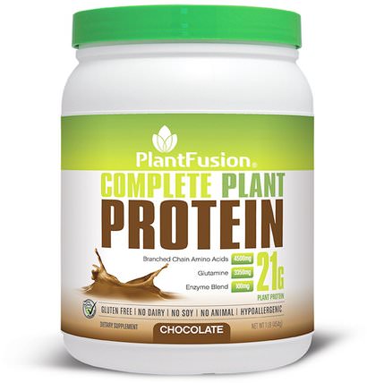 Complete Plant Protein, Chocolate, 1 lb (454 g) by PlantFusion, 補充劑，蛋白質 HK 香港