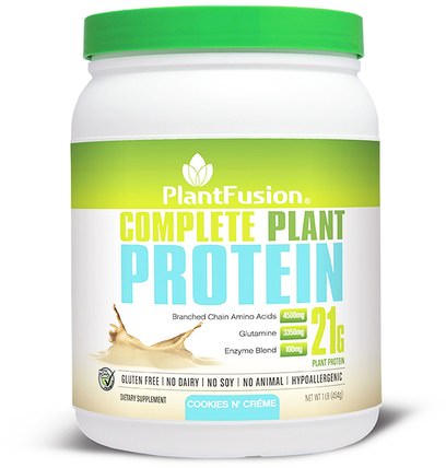 Complete Plant Protein, Cookies N Creme, 1 lb (454 g) by PlantFusion, 運動，肌肉 HK 香港