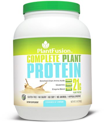 Complete Plant Protein, Cookies N Creme, 2 lb (908 g) by PlantFusion, 運動，肌肉 HK 香港