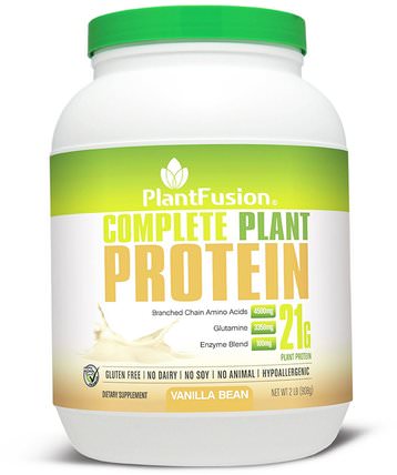 Complete Plant Protein, Vanilla Bean, 2 lb (908 g) by PlantFusion, 補充劑，蛋白質 HK 香港
