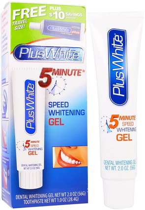 5 Minute Speed Whitening Gel, 2.0 oz (56 g) by Plus White, 沐浴，美容，口腔牙齒護理，牙齒美白 HK 香港