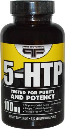 5-HTP, 100 mg, 120 Veggie Caps by Primaforce, 補充劑，5-htp，5-htp 100毫克，健康 HK 香港