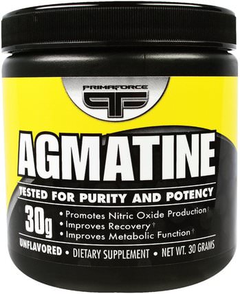 Agmatine, Unflavored, 30 g by Primaforce, 運動，運動，一氧化氮 HK 香港