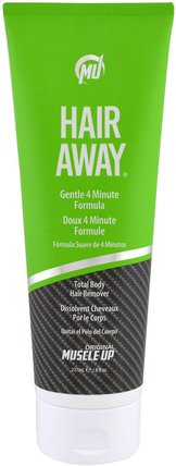 Hair Away, Total Body Hair Remover, Step 1, 8 fl oz (237 ml) by Pro Tan USA, 洗澡，美容，剃須，蠟條脫毛 HK 香港