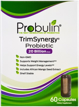 TrimSynergy, Probiotic, 60 Capsules by Probulin, 補充劑，益生菌 HK 香港