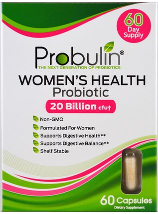 Womens Health, Probiotic, 60 Capsules by Probulin, 補品，健康，女性 HK 香港