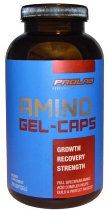 Amino Gel-Caps, 200 Softgels by ProLab, 補充劑，氨基酸，氨基酸組合 HK 香港