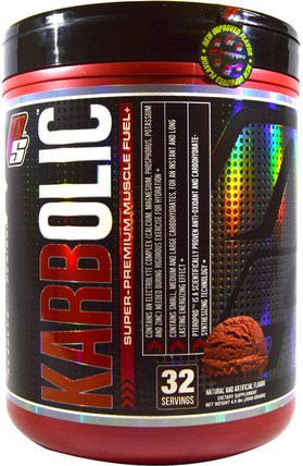 Karbolic, Super Premium Muscle Fuel, Chocolate, 4.5 lbs (2048 g) by ProSupps, 運動，鍛煉，電解質飲料補給 HK 香港