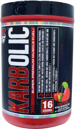 Karbolic, Super-Premium Muscle Fuel, Fruit Punch, 2.3 lbs (1040 g) by ProSupps, 運動，鍛煉，運動 HK 香港