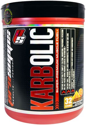 Karbolic, Super Premium Muscle Fuel, Orange Burst, 4.7 lbs (2112 g) by ProSupps, 運動，肌肉 HK 香港