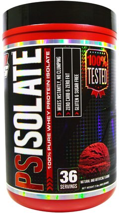 PSIsolate, 100% Pure Whey Protein Isolate, Chocolate, 2 lbs (900 g) by ProSupps, 補充劑，乳清蛋白 HK 香港