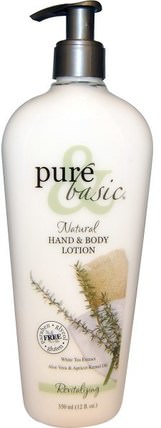 Natural Hand & Body Lotion, Revitalizing, 12 fl oz (350 ml) by Pure & Basic, 洗澡，美容，潤膚露 HK 香港