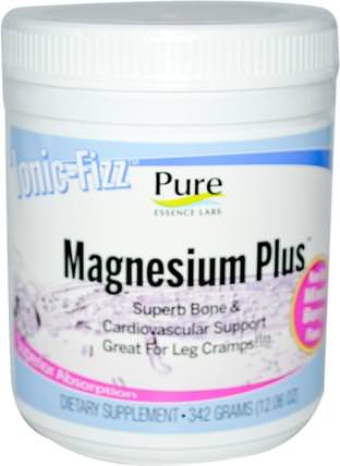 Ionic-Fizz, Magnesium Plus, Mixed Berry, 12.06 oz (342 g) by Pure Essence, 補品，礦物質，鎂 HK 香港