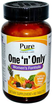 One n Only, Womens Formula, 90 Tablets by Pure Essence, 維生素，女性多種維生素 HK 香港