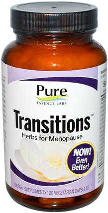 Transitions, Herbs for Menopause, 120 Veggie Caps by Pure Essence, 健康，女性，更年期 HK 香港